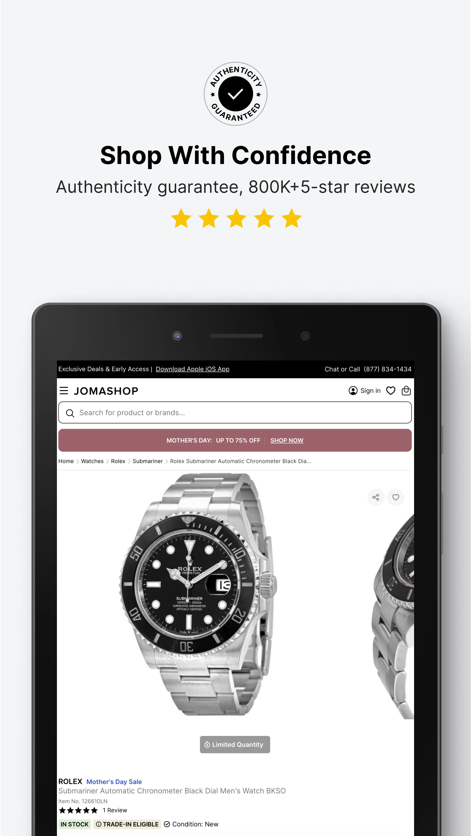 Jomashop - Shop Luxury Fashion screenshot